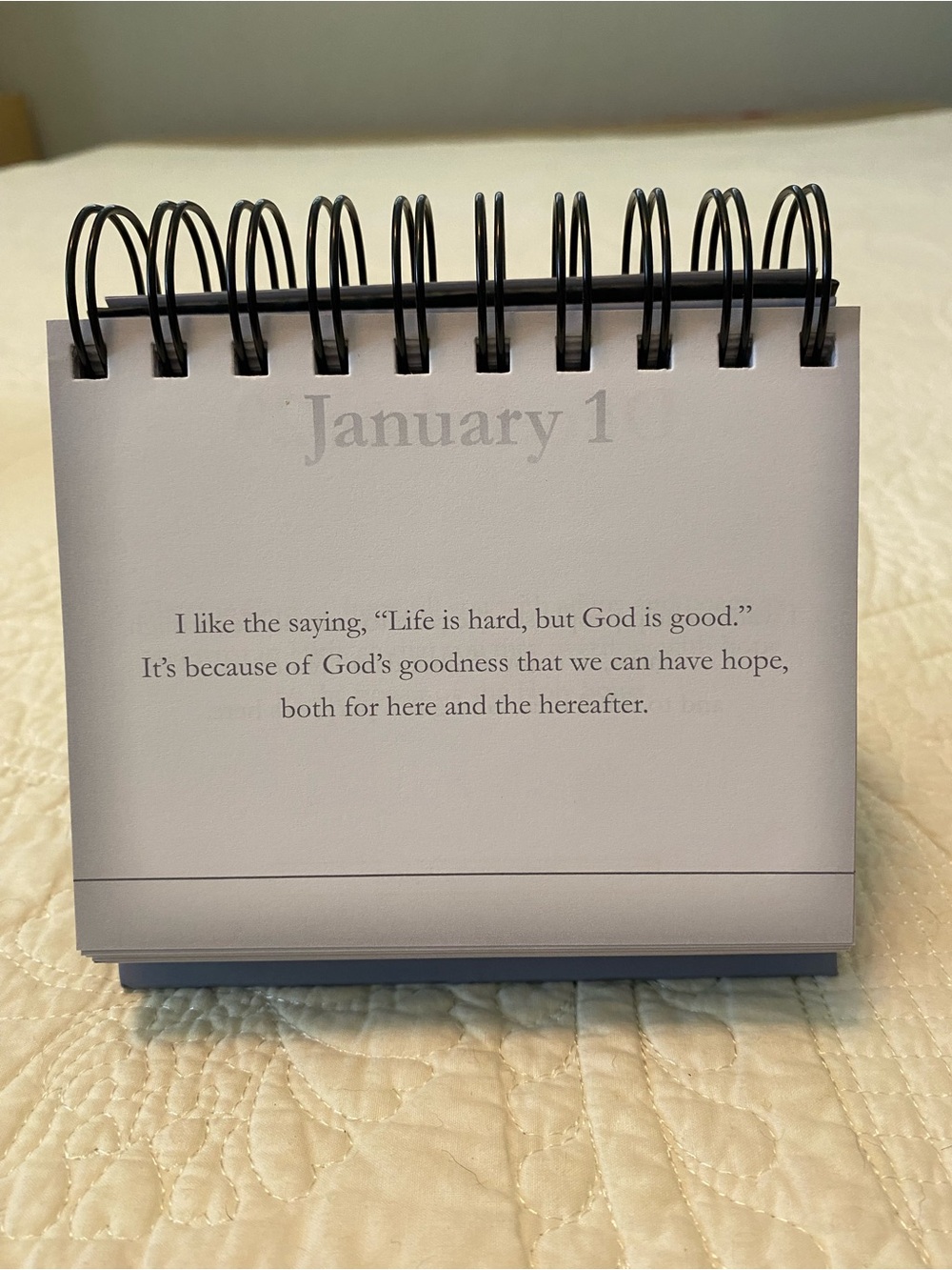 Tony Dungy Quiet Strength Desk Flip Calendar - Navy - Picture 4 of 11